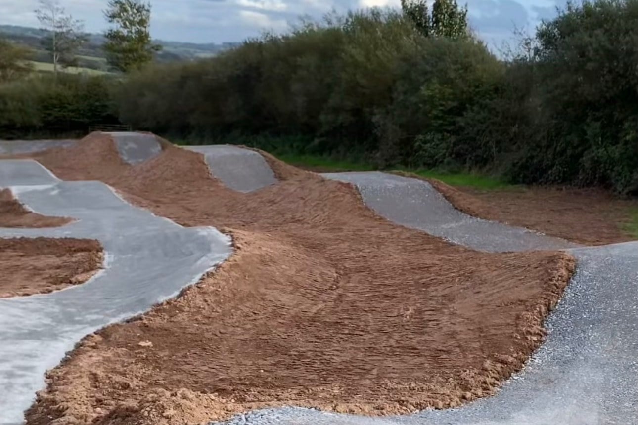 Arlington Court bike skills park nearly finished