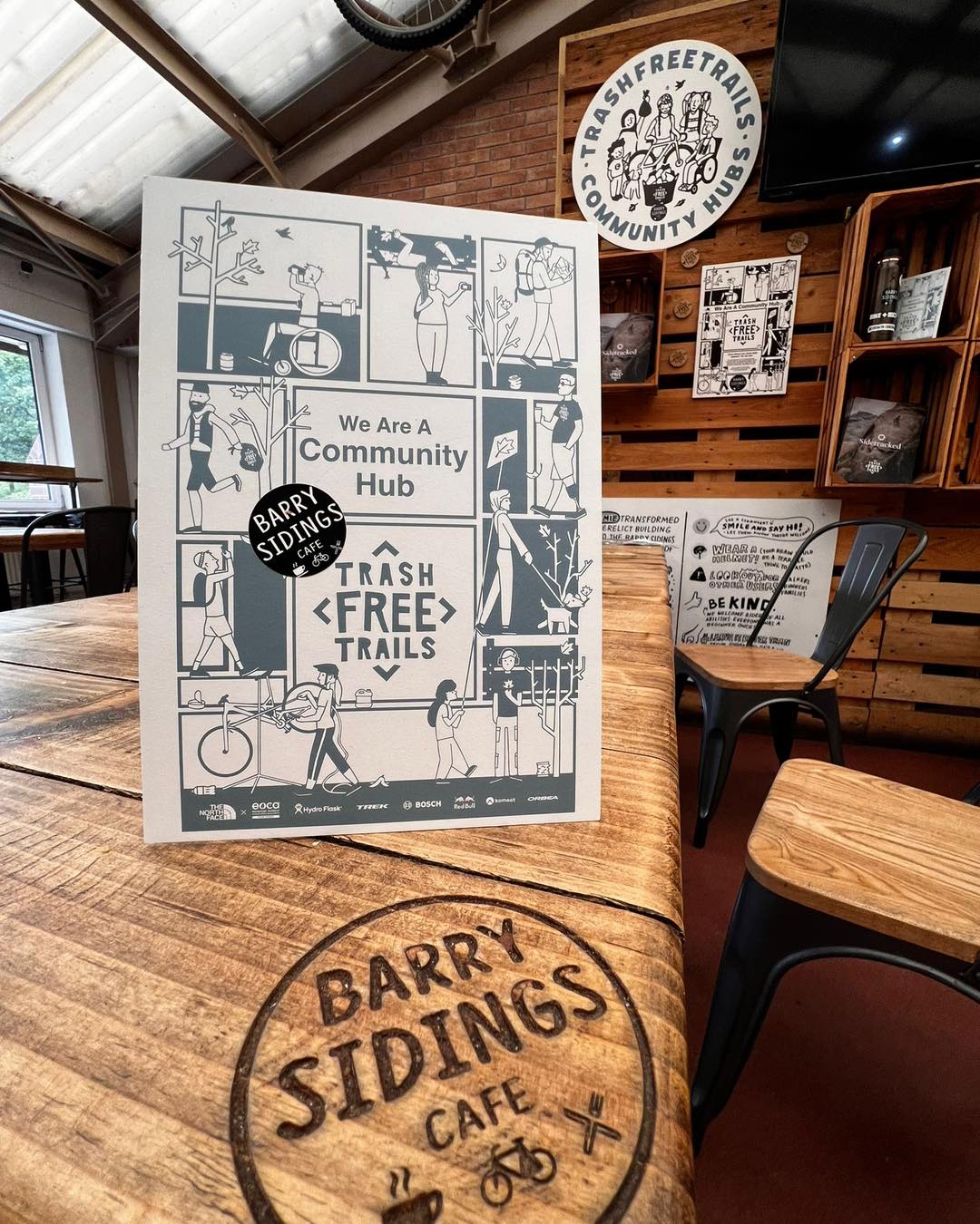 Barry Sidings Cafe is now a Trash Free Trails Community Hub