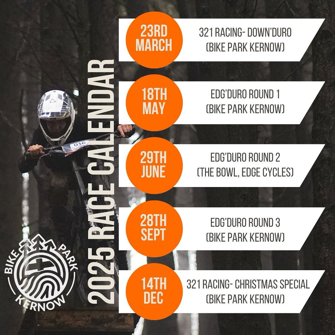 Bike Park Kernow announce 5 race dates for 2025