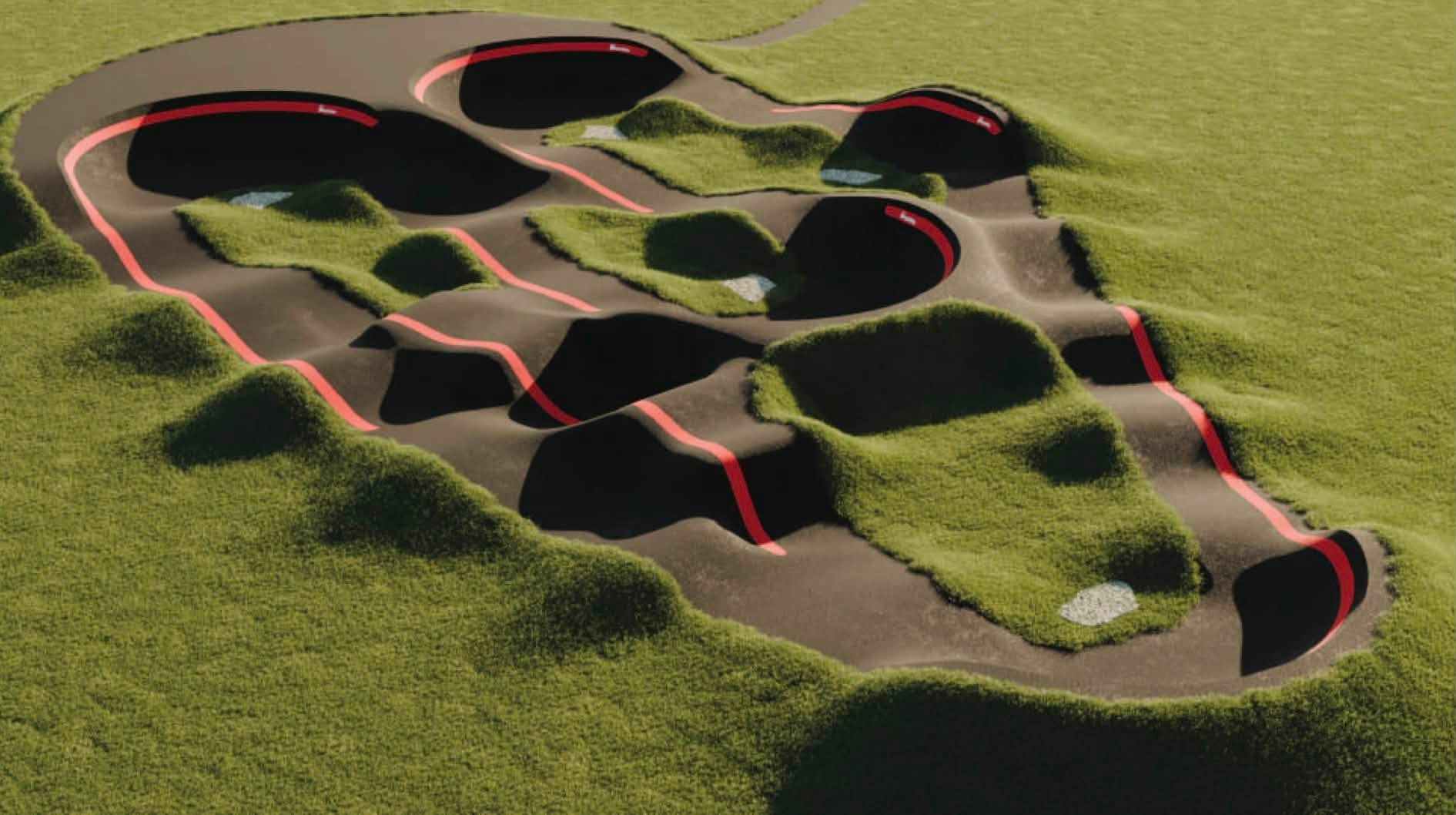 Clitheroe pump track in Lancashire: design shared and Clark and Kent to build