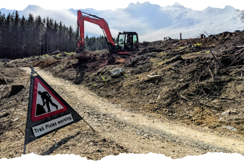 Oneplanet Adventure, Coed Llandegla: Long-Planned Skills Area Rebuild Underway After Forestry Works
