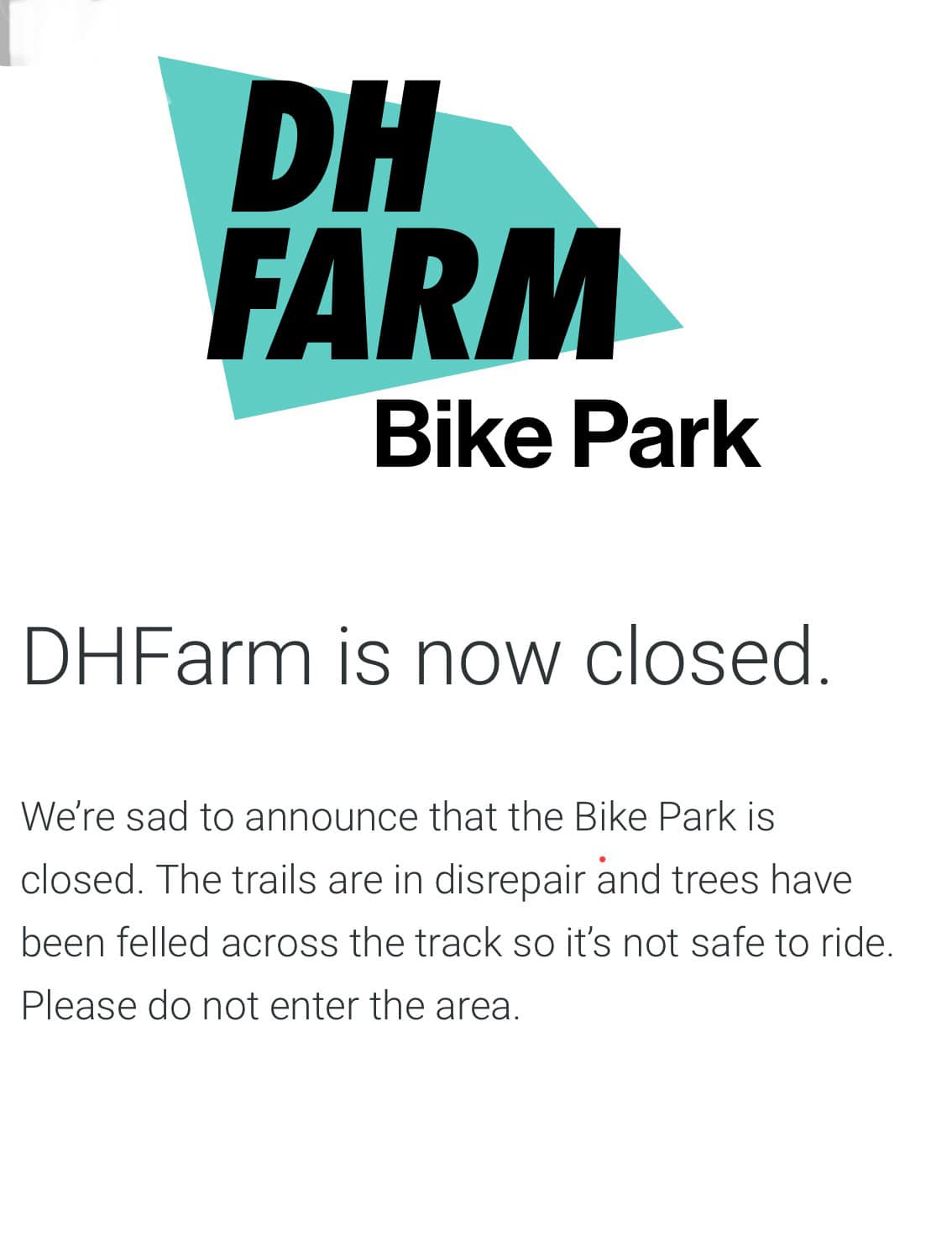 DH Farm Bike Park in Aberdeenshire has closed