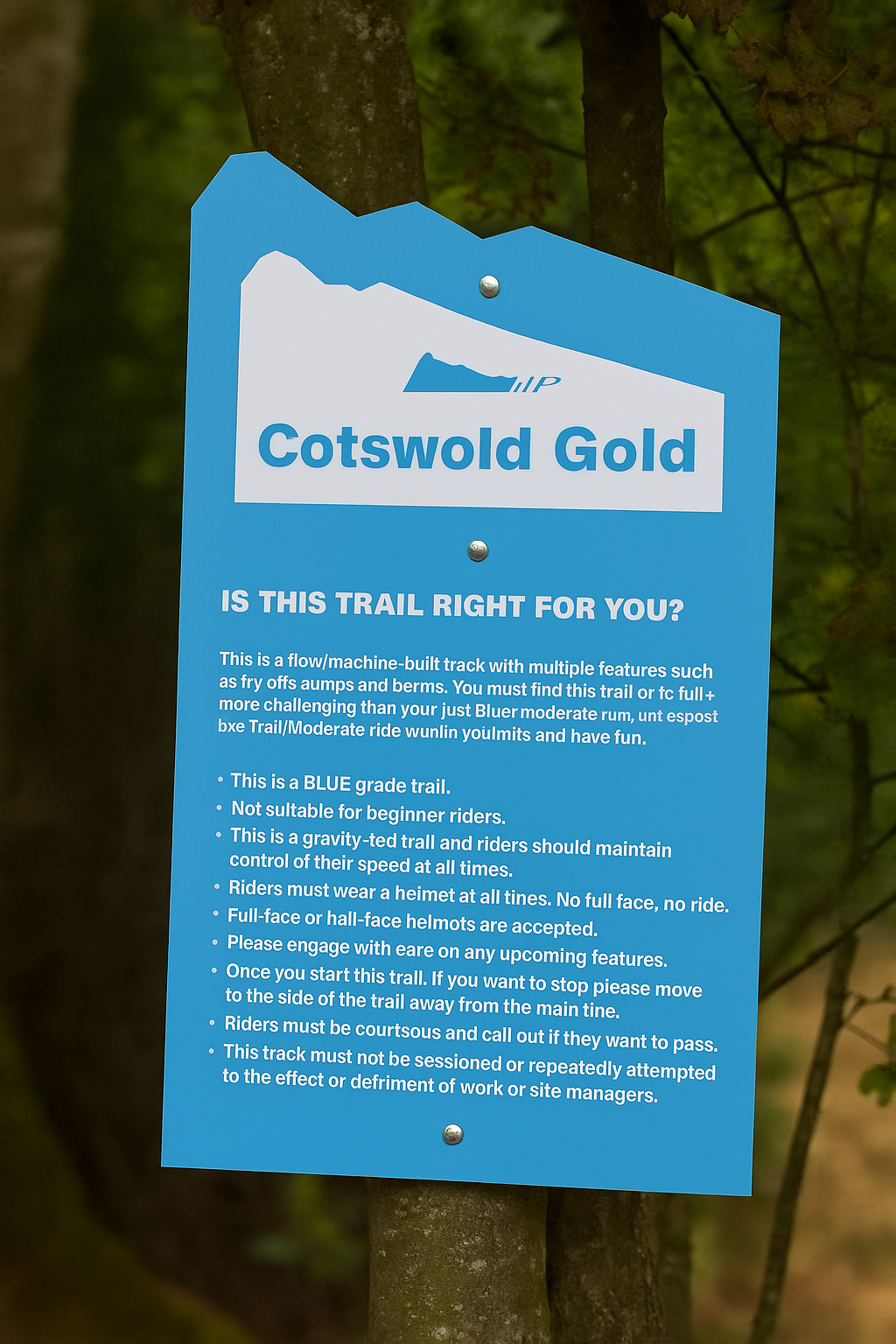 Flyup 417 Bike Park: “Cotswold Gold” (Blue) flow trail opens