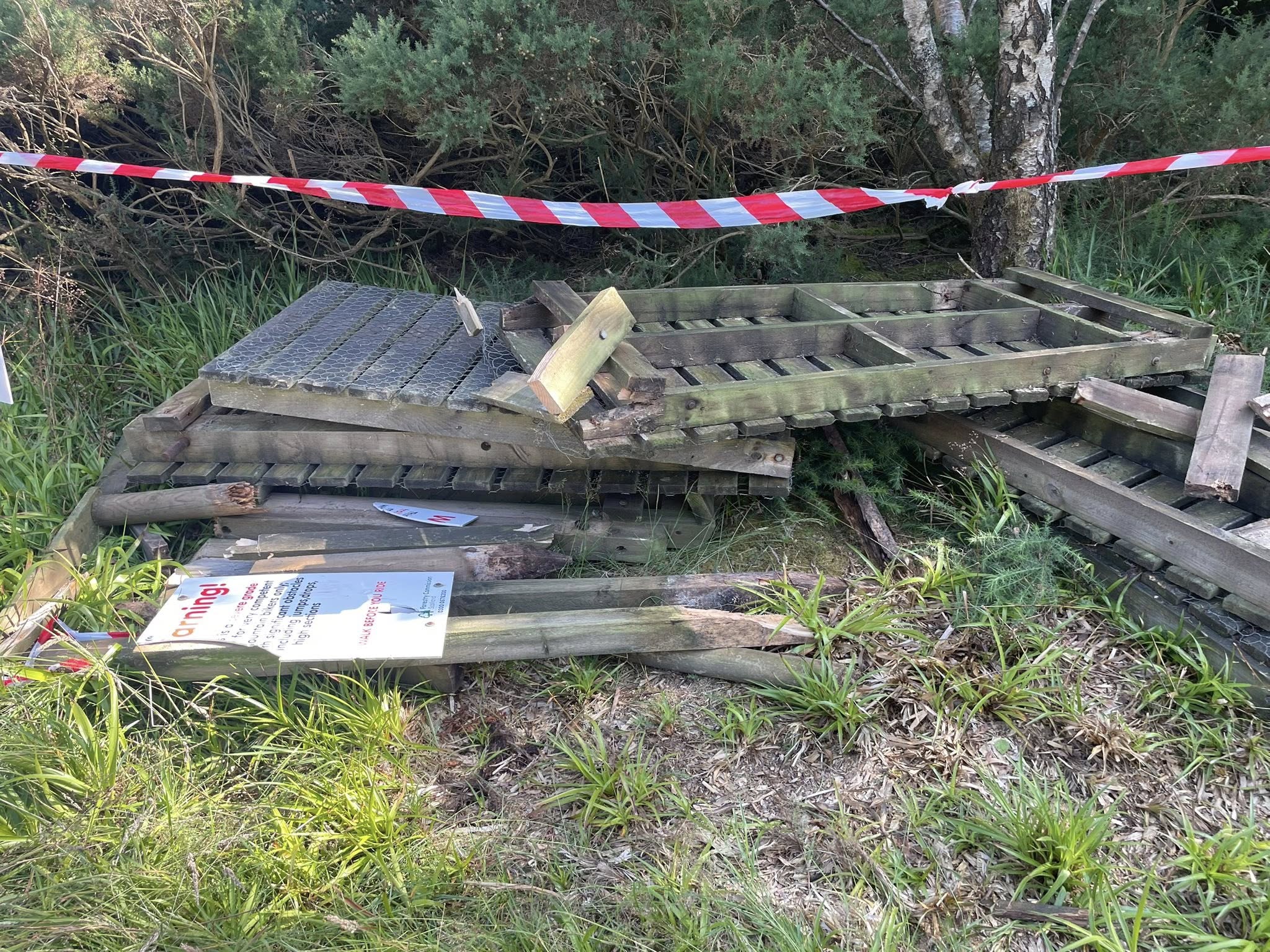 Fochabers Freeride features removed at Moray Monster Trails