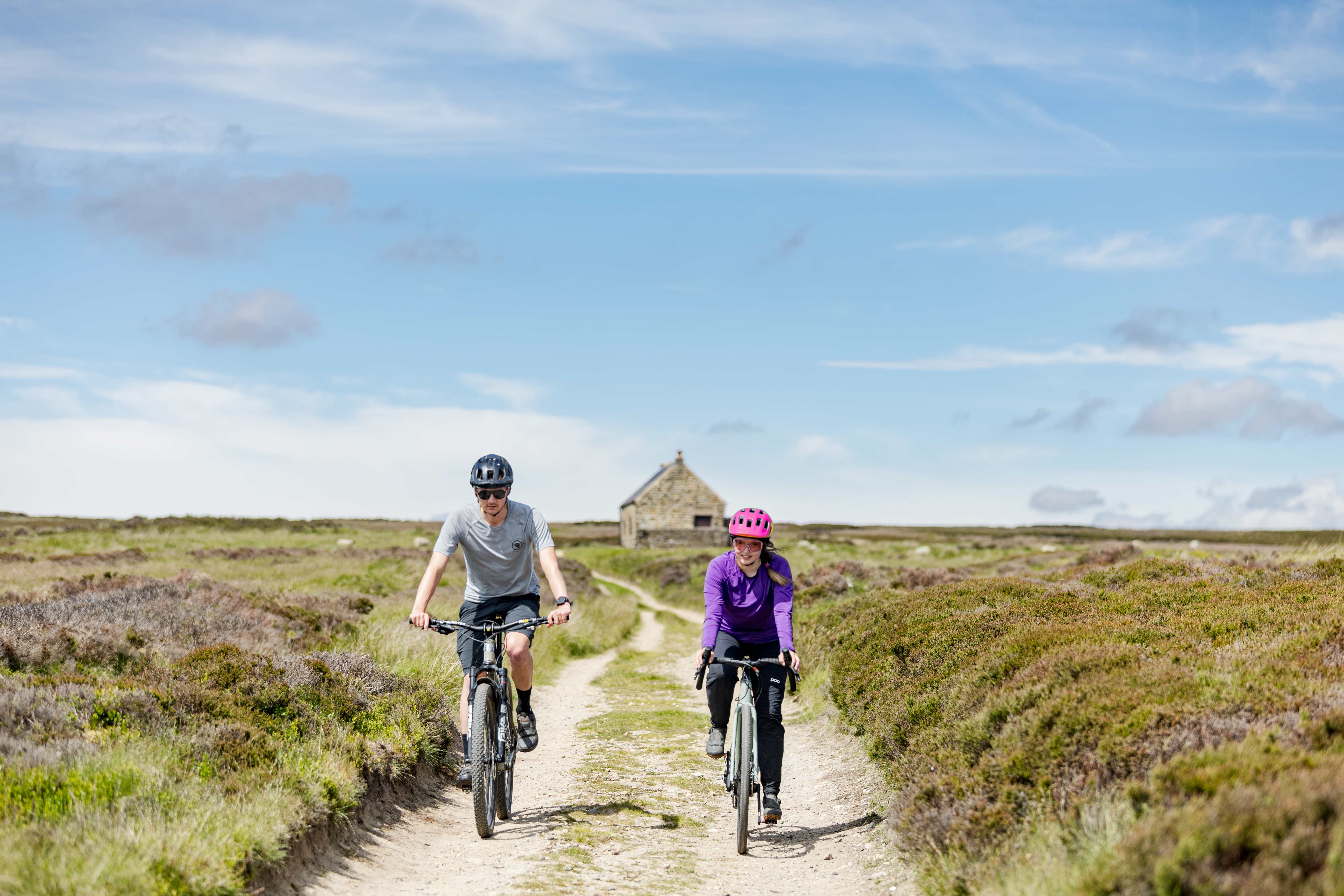 Gravel cycling nr Blakey Ridge North York Moors National Park cMick Kirkman.jpg