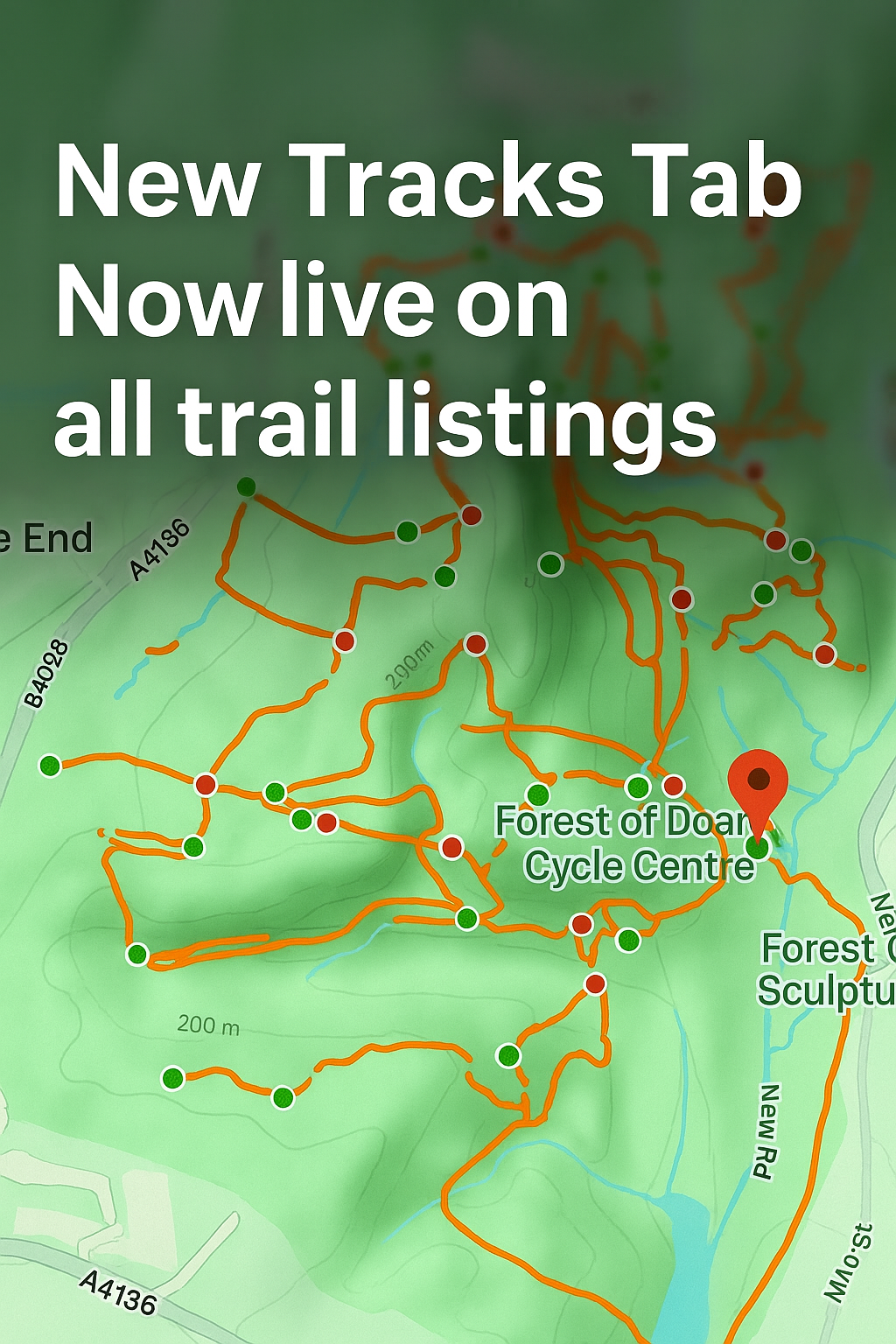 Tracks tab now shows Trailforks and Strava data together