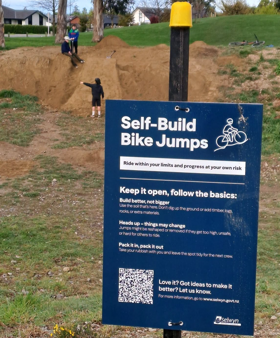 NZ council gives kids dirt to build their own bike jumps
