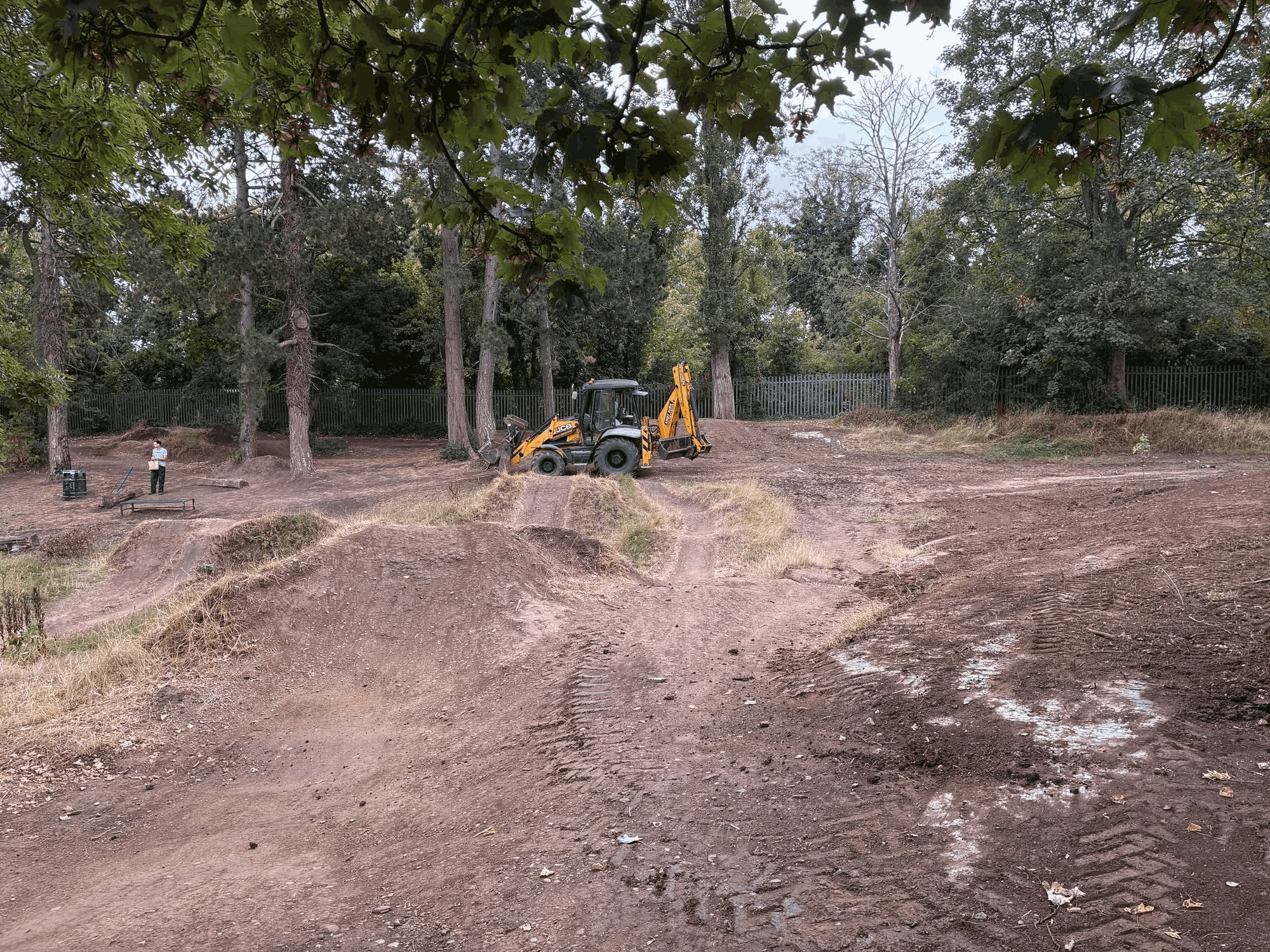 Western Park Freeride Trails reshaped with JCB works