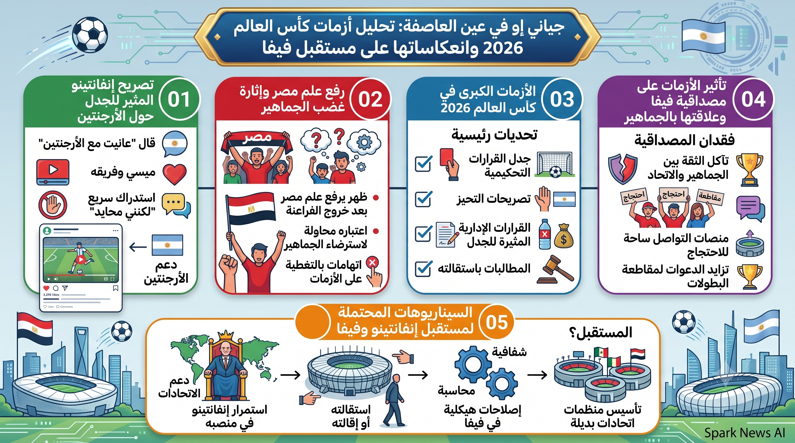 جياني إنفانتينو في عين العاصفة: تحليل أزمات كأس العالم 2026 وانعكاساتها على مستقبل فيفا