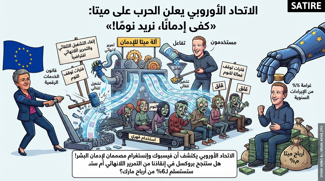 الاتحاد الأوروبي يعلن الحرب على ميتا: «كفى إدمانًا، نريد نومًا!»