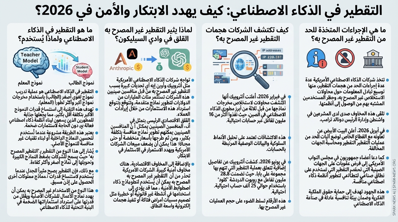 التقطير في الذكاء الاصطناعي: كيف يهدد الابتكار والأمن في 2026؟