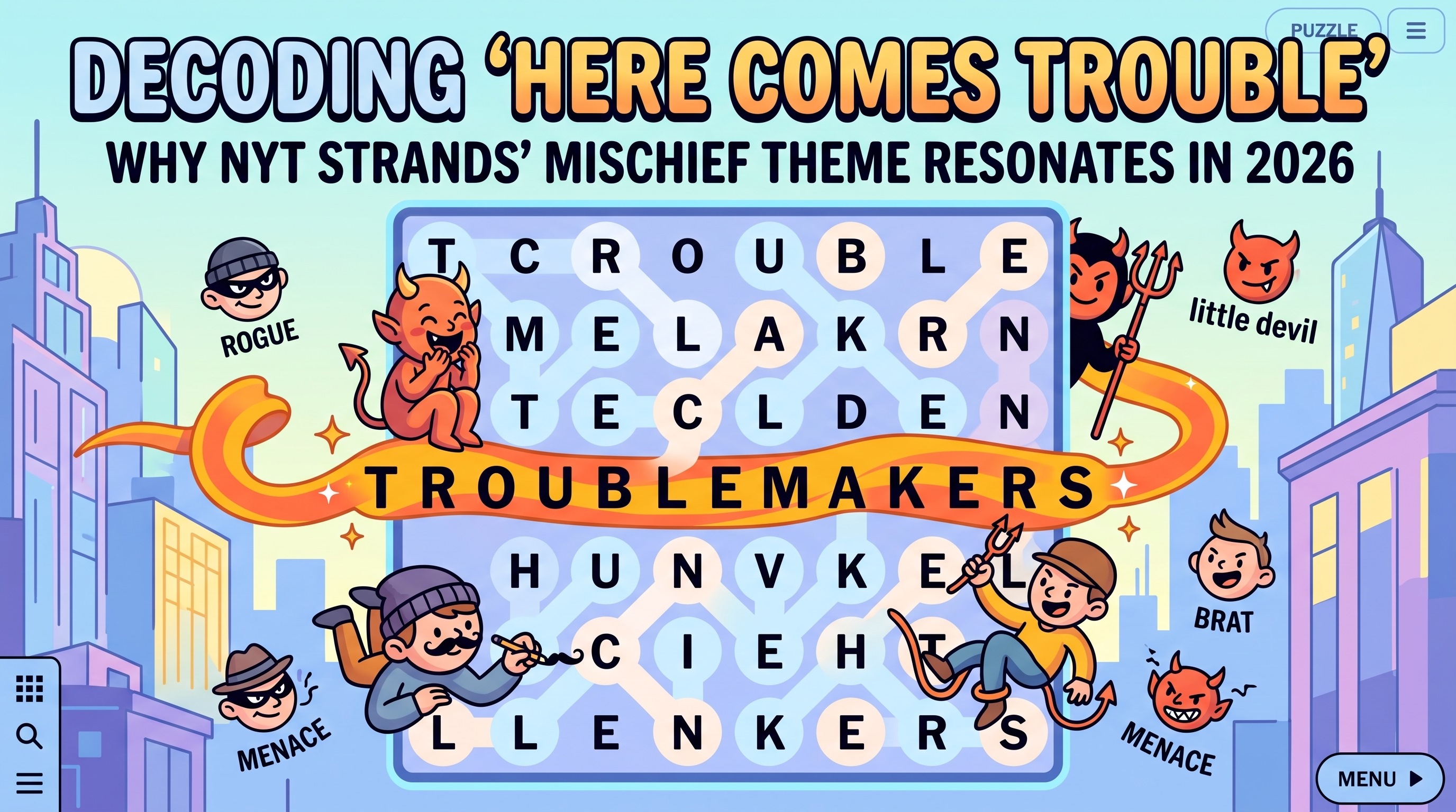 Decoding 'Here Comes Trouble': Why NYT Strands' Mischief Theme Resonates in 2026