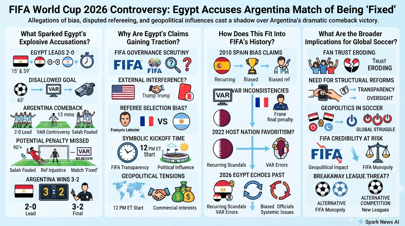 World Cup 2026 Under Fire: Did FIFA Fix Egypt’s Defeat to Keep Messi in the Tournament?