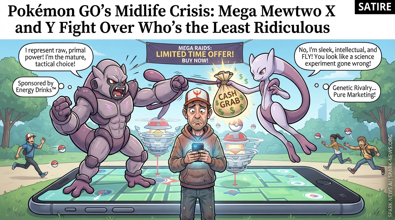 Pokémon GO’s Midlife Crisis: Mega Mewtwo X and Y Fight Over Who’s the Least Ridiculous