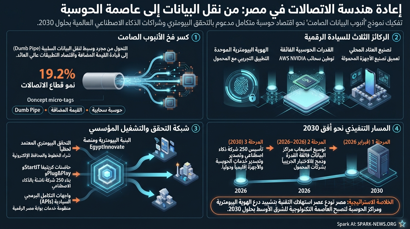 إعادة هندسة الاتصالات في مصر: من نقل البيانات إلى عاصمة الحوسبة الإقليمية