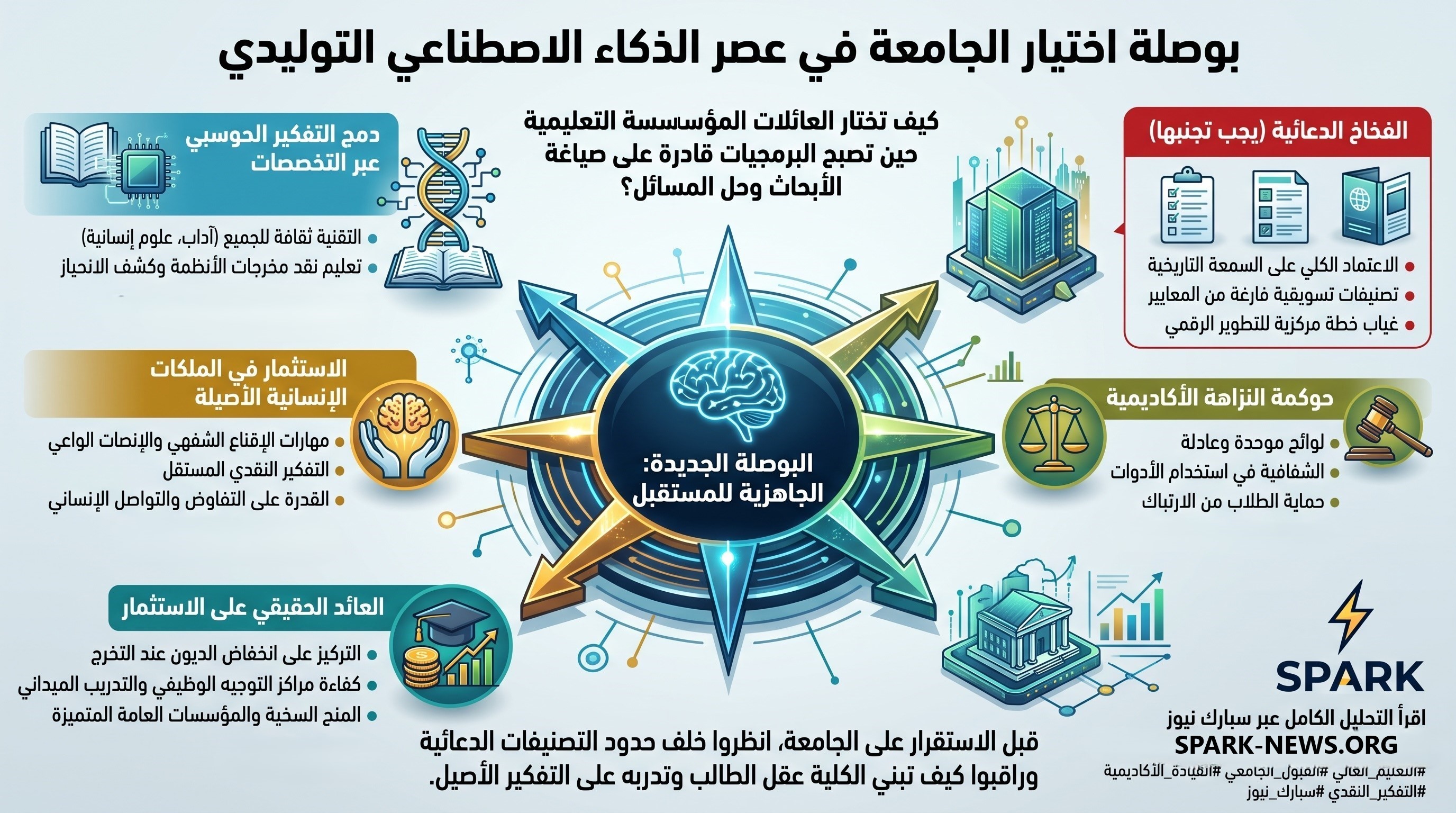 اختيار الجامعة في عصر الذكاء الاصطناعي: بوصلة جديدة للطلاب والعائلات