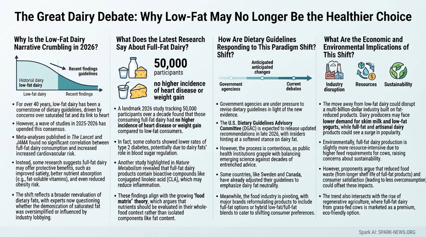 The Great Dairy Debate: Why Low-Fat May No Longer Be the Healthier Choice