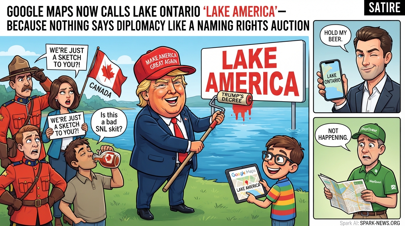 Google Maps Now Calls Lake Ontario ‘Lake America’—Because Nothing Says Diplomacy Like a Naming Rights Auction