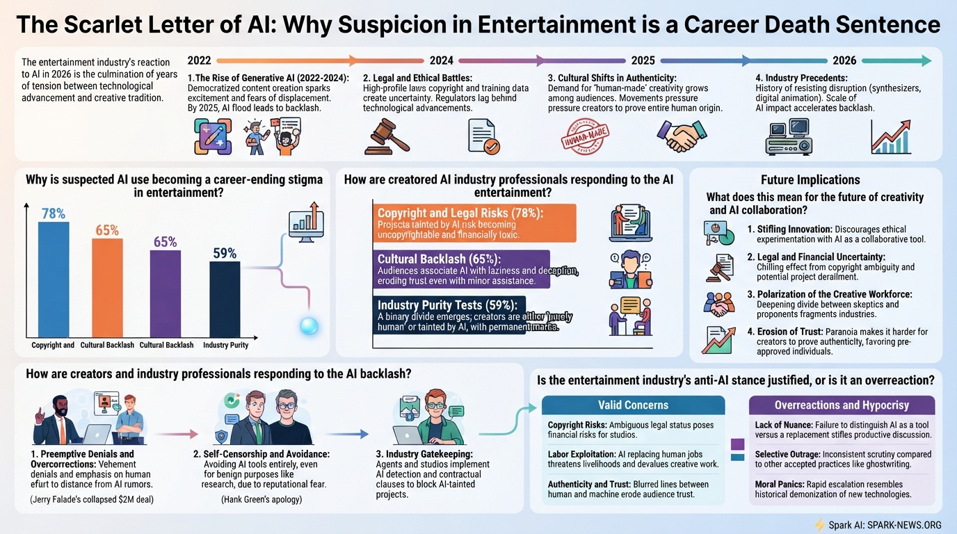 The Scarlet Letter of AI: Why Suspicion in Entertainment is a Career Death Sentence