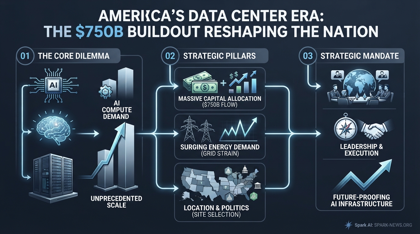 America’s Data Center Era: The $750B Buildout Reshaping the Nation