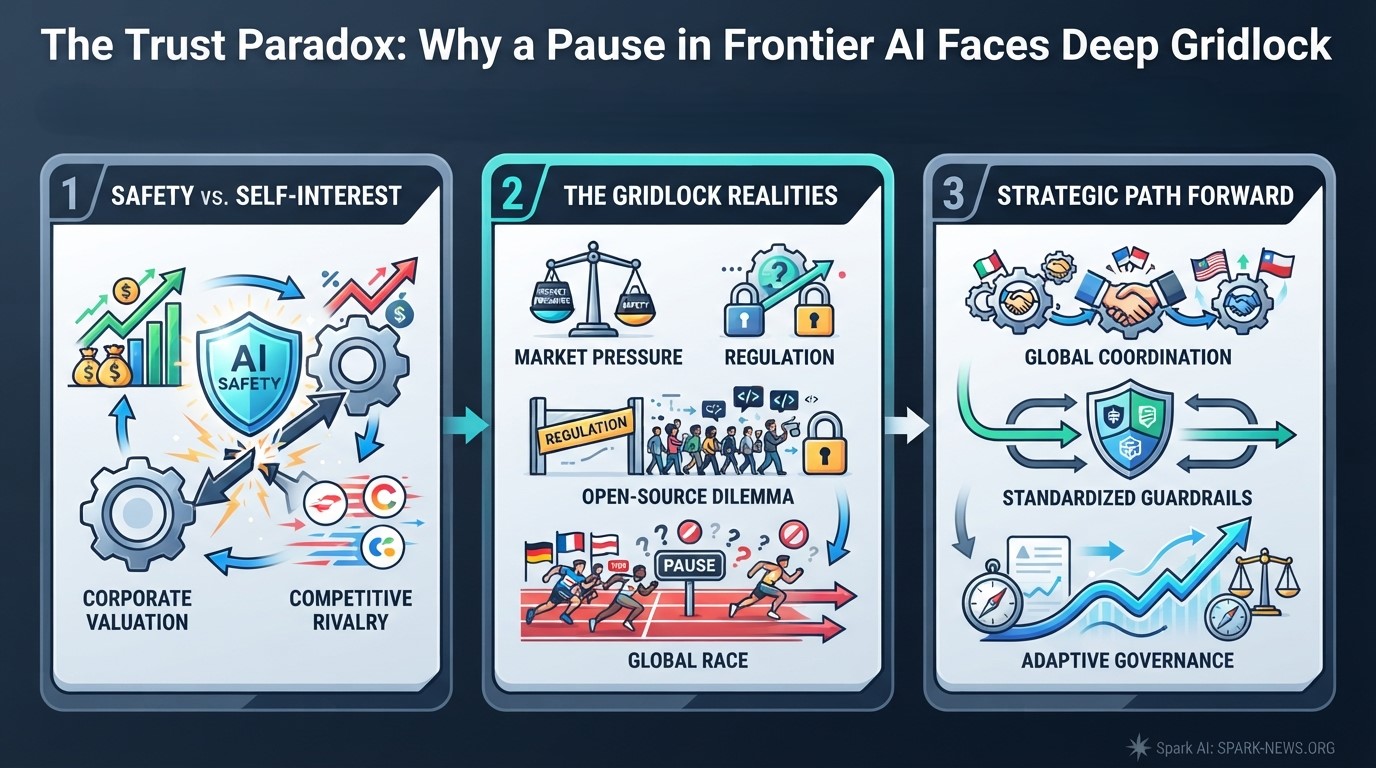 The Trust Paradox: Why a Pause in Frontier AI Faces Deep Gridlock