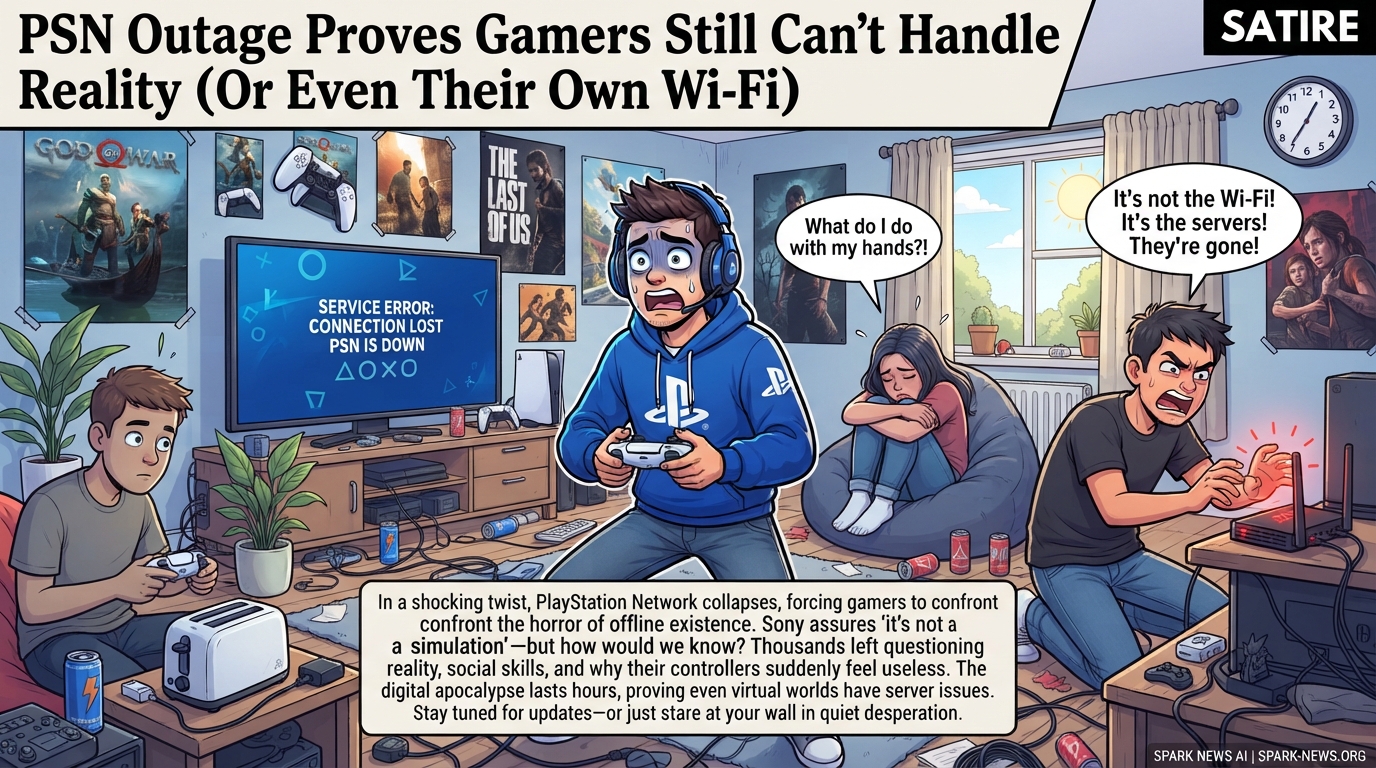 PSN Outage Proves Gamers Still Can’t Handle Reality (Or Even Their Own Wi-Fi)
