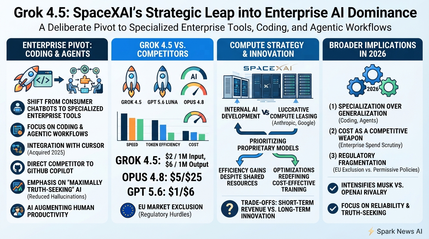 Grok 4.5: SpaceXAI’s Strategic Leap into Enterprise AI Dominance