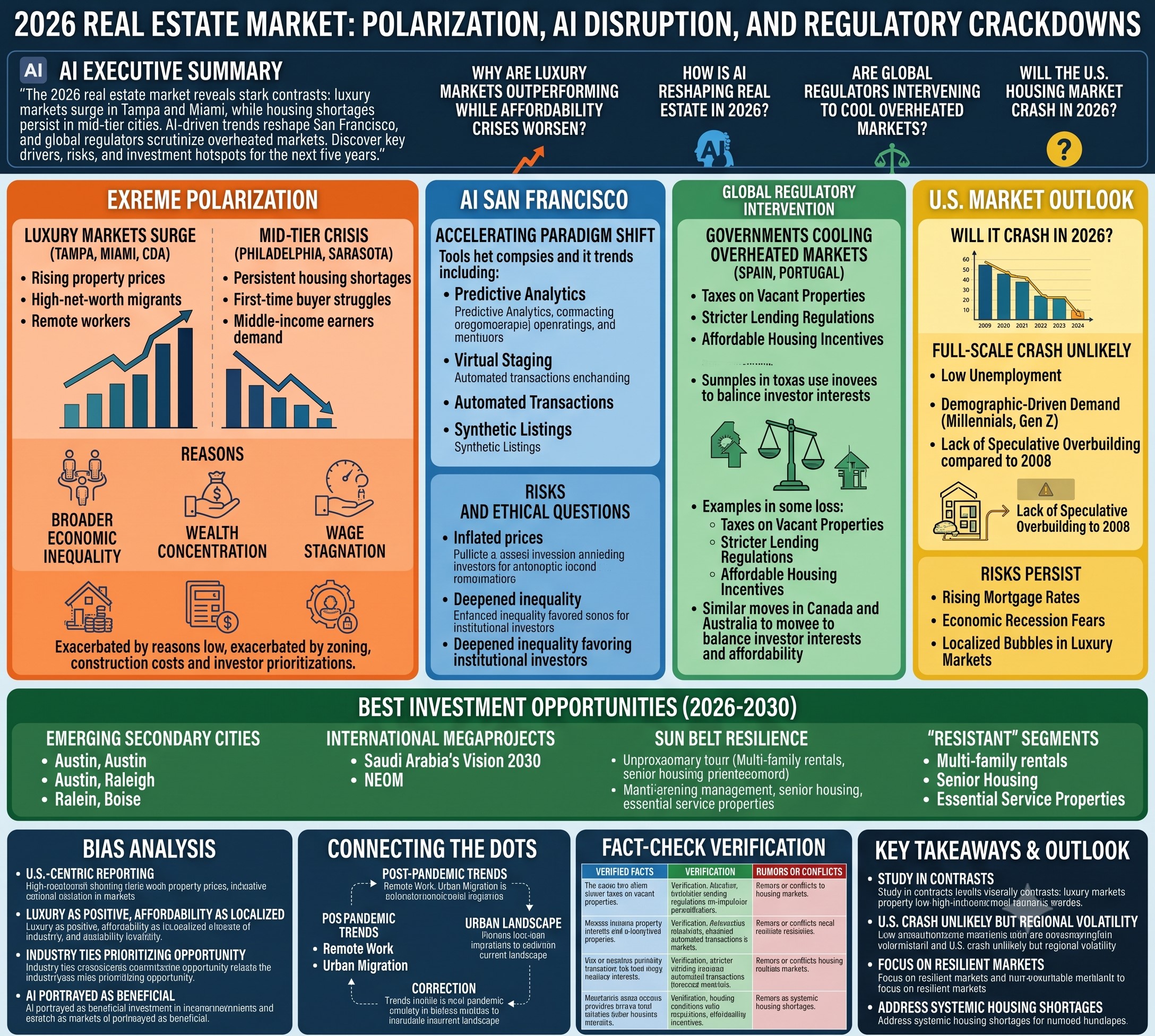 2026 Real Estate Market: Polarization, AI Disruption, and Regulatory Crackdowns