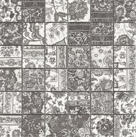 kilim black natural mosaico 5x5