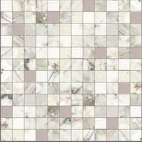 luxor ilusion white mos 2,5x2,5 decor
