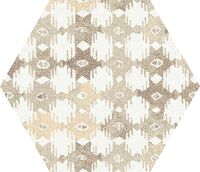 tex ivory hexagon natural