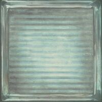 glass blue brick