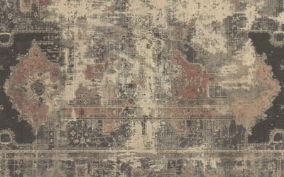 DYS DISTRESSED RUG BROWN