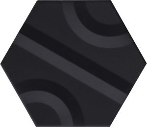 chaplin black chic hexagon