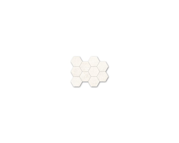 maille hexagone blanc
