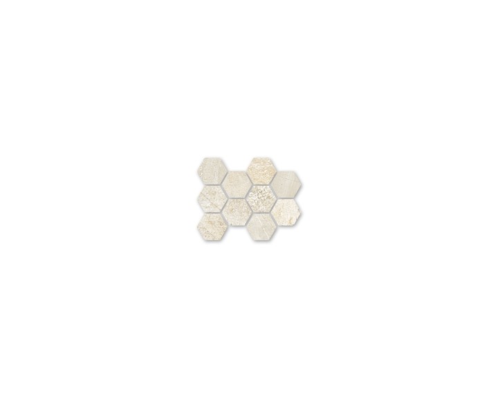 maille hexagone beige