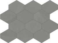 silk grey hexagon