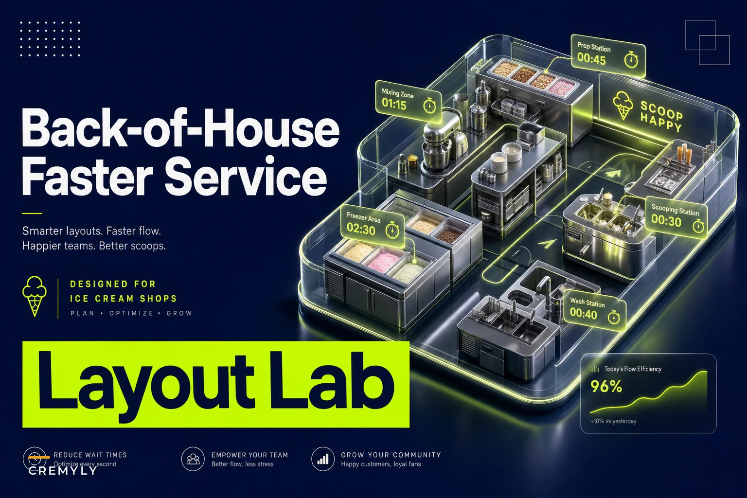 Back-of-house layouts that cut handoffs and service time