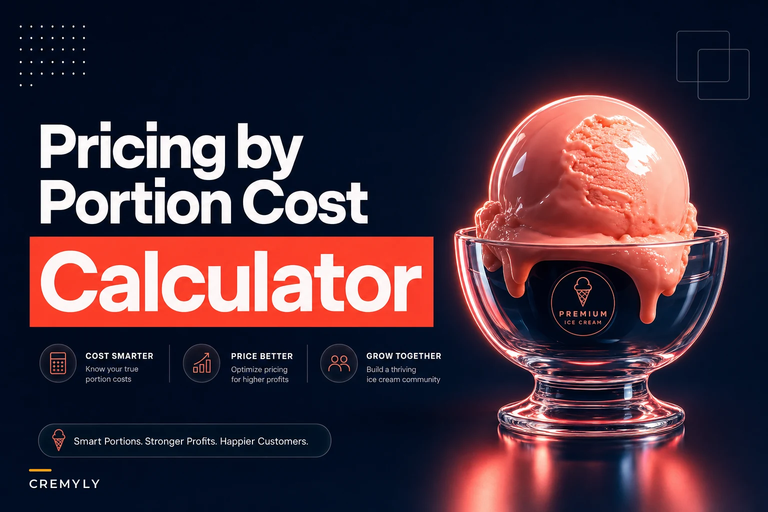 Pricing by portion: calculate per‑scoop cost and set profitable menu prices with worked examples