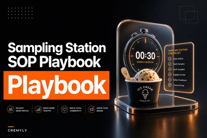 Sampling station SOPs for scoop bars: timed scripts, single‑serve rules and discard protocols that balance conversion and waste