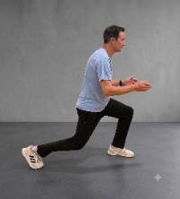 Alternating lunge jumps