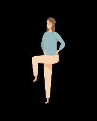 Standing Knee Raises (Single Leg Balance)