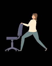 Chair-Assisted Lunge