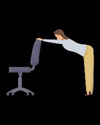 Desk/Chair Hamstring Stretch
