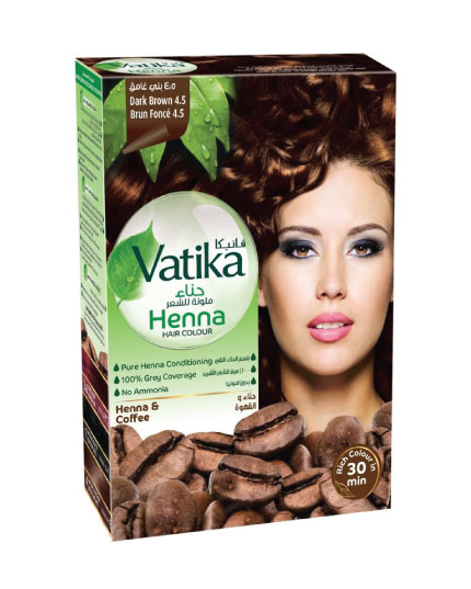 VATIKA HENNA HAIR COLOR NATURAL DARK BROWN 4-5
