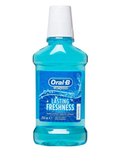 ORAL B COMPLETE LASTING FRESHNESS MOUTH WASH 250ML