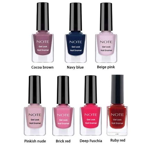 NOTE GEL LOOK NAIL EMANEL GIFT SET 7 PIECES