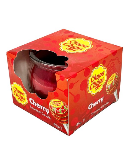 CHUPA CHUPS CHERRY SCENTED CANDLE 85G