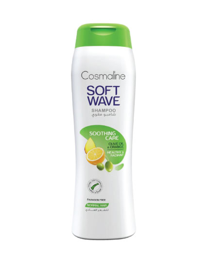 COSMALINE SOFT WAVE SHAMPOO SOOTHING CARE OLIVE OIL AND ORANGE