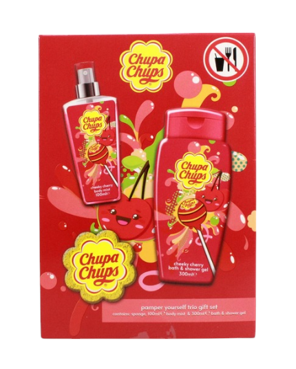 CHUPA CHUPS CHECKY CHERRY TRIO GIFT SET